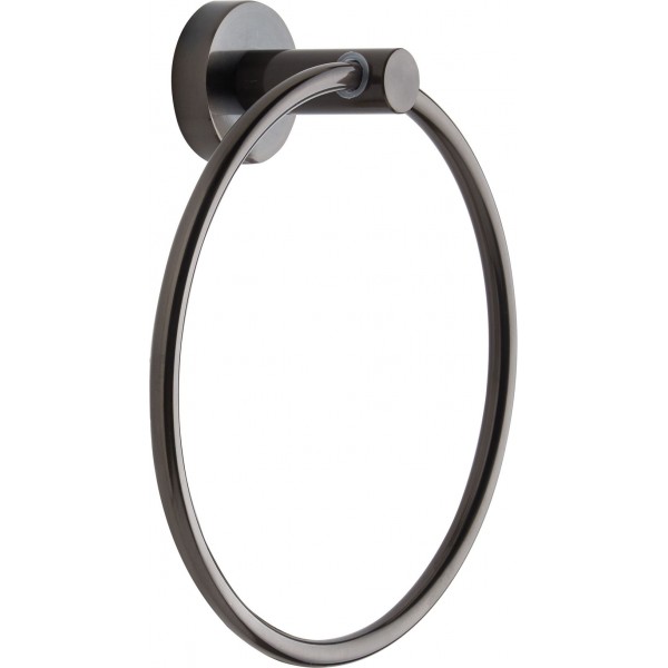 Towel ring closed material: Inox, color: Grey graphite surface: Brushed Towel rings
