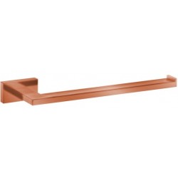 Πετσετοθήκη 27x8x3 cm copper σταθερή από ορείχαλκο μονή, χρώμα: Ροζ Χρυσό επιφάνεια: Βουρτσισμένη Πετσετοθήκες