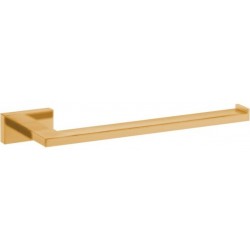 Πετσετοθήκη 27x8x3 cm brass gold σταθερή από ορείχαλκο μονή, χρώμα: Χρυσό επιφάνεια: Βουρτσισμένη Πετσετοθήκες