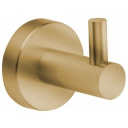 Hook Flat wall mounted material: Inox single, color: Bronze surface: Matt Hooks