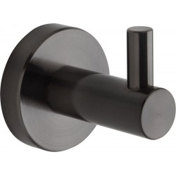 Hook Flat wall mounted material: Inox single, color: Grey surface: Brushed Hooks