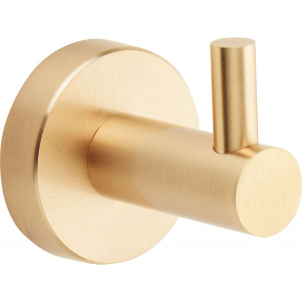 Hook Flat wall mounted material: Inox single, color: Gold surface: Brushed Hooks Hook Flat wall mounted material: Inox single, color: Gold surface: Brushed Hooks