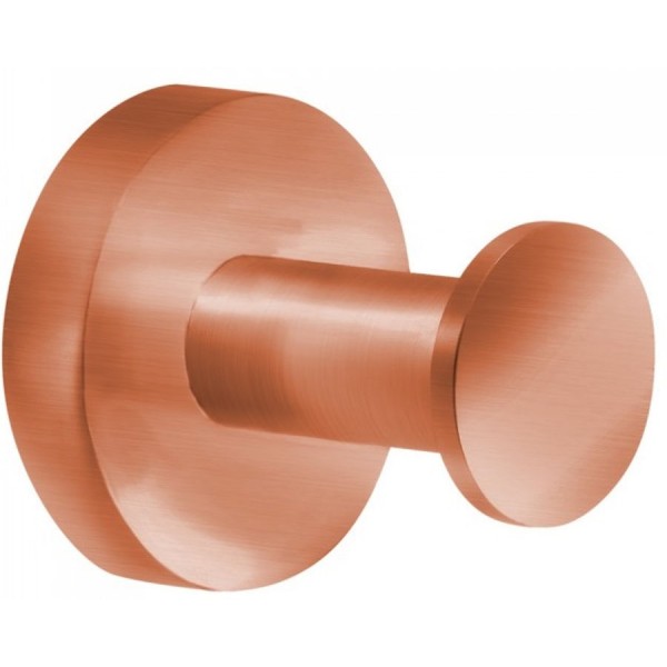 Hook Flat wall mounted material: Brass single, color: Pink Gold surface: Brushed Hooks Hook Flat wall mounted material: Brass single, color: Pink Gold surface: Brushed Hooks