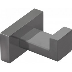 Άγκιστρο από ορείχαλκο μονό graphite, χρώμα: Γκρι επιφάνεια: Βουρτσισμένη