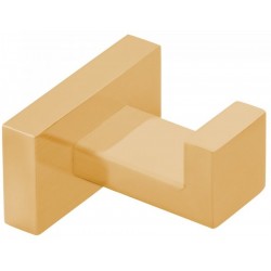 Άγκιστρο από ορείχαλκο μονό brass gold, χρώμα: Χρυσό επιφάνεια: Βουρτσισμένη