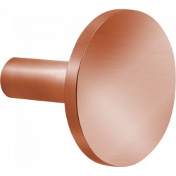 Άγκιστρο από ορείχαλκο μονό Φ42mm, copper, χρώμα: Ροζ Χρυσό επιφάνεια: Βουρτσισμένη Άγκιστρα