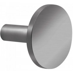 Άγκιστρο από ορείχαλκο μονό graphite, Φ62mm, χρώμα: Γκρι επιφάνεια: Βουρτσισμένη Άγκιστρα