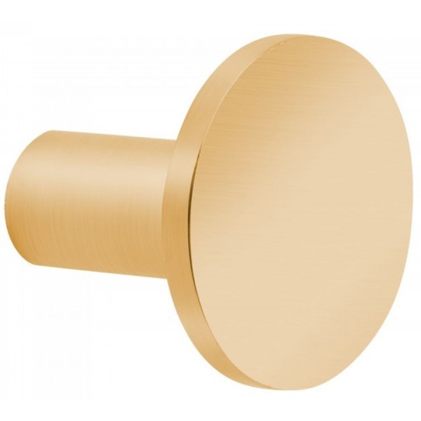 Άγκιστρο από ορείχαλκο μονό brass gold, Φ42mm, χρώμα: Χρυσό επιφάνεια: Βουρτσισμένη Άγκιστρα