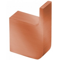 Άγκιστρο από ορείχαλκο μονό copper, χρώμα: Ροζ Χρυσό επιφάνεια: Βουρτσισμένη