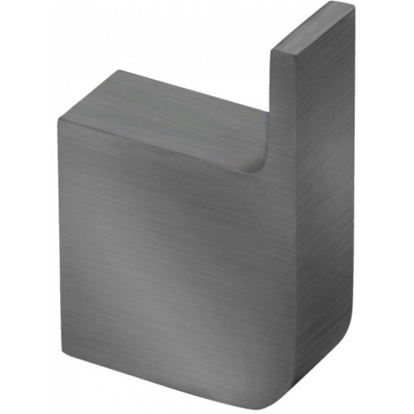 Hook Flat wall mounted material: Brass single graphite, color: Grey surface: Brushed Hooks Hook Flat wall mounted material: Brass single graphite, color: Grey surface: Brushed Hooks