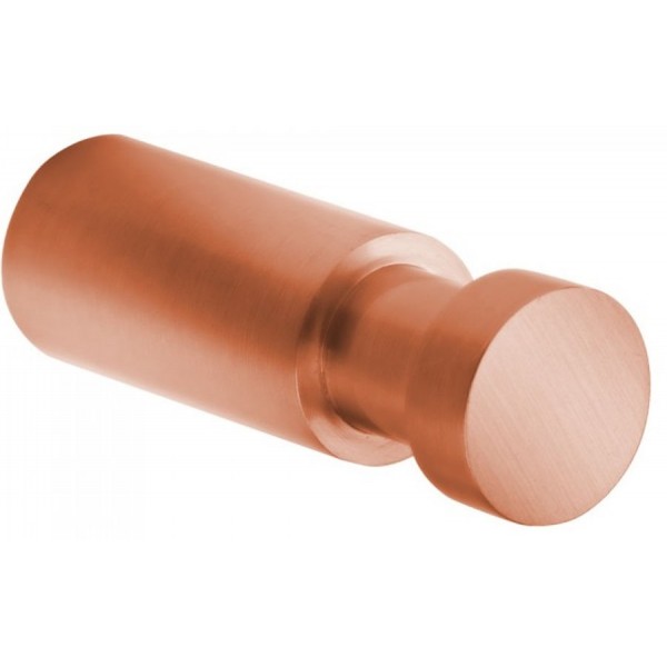 Hook Flat wall mounted material: Inox single copper, color: Pink Gold surface: Brushed Hooks