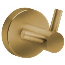 Hook double Flat wall mounted material: Inox bronze mat, color: Bronze surface: Matt Hooks