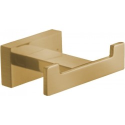 Άγκιστρο από ορείχαλκο διπλό bronze mat, χρώμα: Μπρονζέ επιφάνεια: Ματ