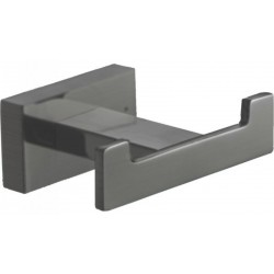 Άγκιστρο από ορείχαλκο διπλό graphite, χρώμα: Γκρι επιφάνεια: Βουρτσισμένη Άγκιστρα