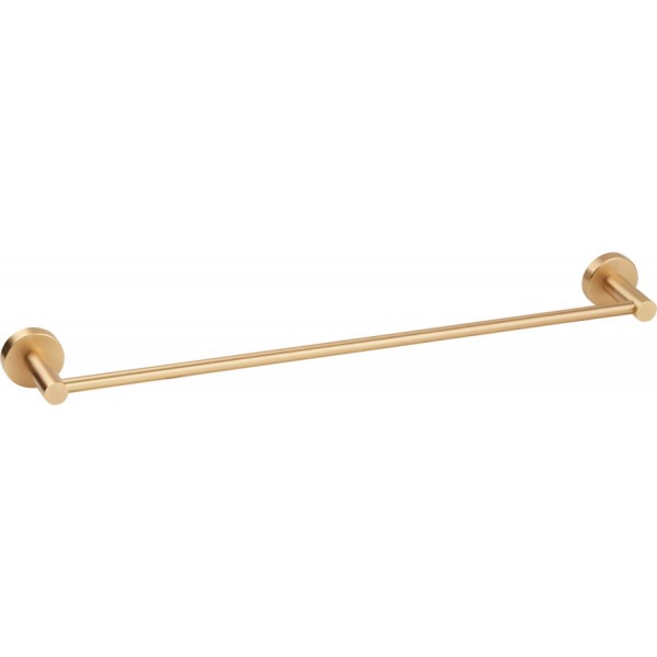 Πετσετοθήκη 60cm brass gold σταθερή από inox διπλή, χρώμα: Χρυσό επιφάνεια: Βουρτσισμένη Πετσετοθήκες