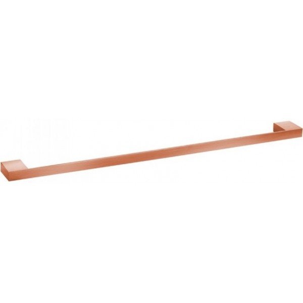 Towel 60cm copper, (61x5,5cm) Fixed material: Brass single, color: Pink Gold surface: Brushed Towel rails