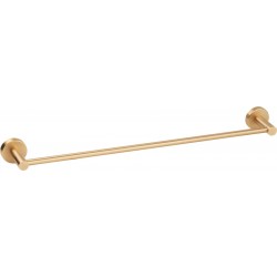 Πετσετοθήκη 40cm brass gold σταθερή από inox μονή, χρώμα: Χρυσό επιφάνεια: Βουρτσισμένη Πετσετοθήκες