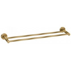 Towel 60cm Fixed double material: Inox, color: Bronze surface: Matt