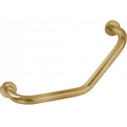 Λαβή επίτοιχη 42x9x10 bronze mat, με γωνία από ορείχαλκο, χρώμα: Μπρονζέ επιφάνεια: Ματ Λαβές μπάνιου