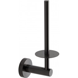 Paper holder vertical material: Brass graphite, color: Grey surface: Brushed Toilet paper holders