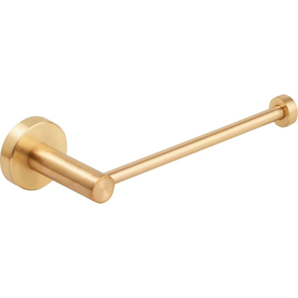 Paper holder no cover material: Inox brass gold, color: Gold surface: Brushed Toilet paper holders