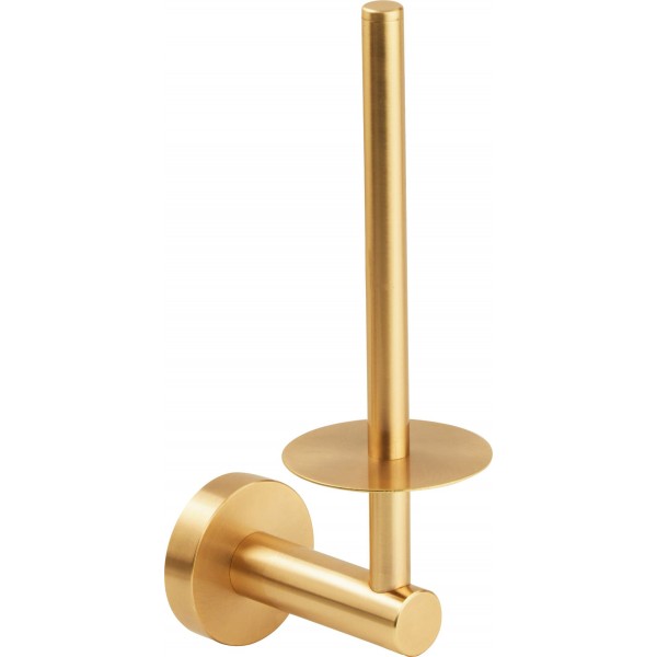 Paper holder vertical material: Inox brass gold, color: Gold surface: Brushed Paper holder vertical material: Inox brass gold, color: Gold surface: Brushed Toilet paper holders