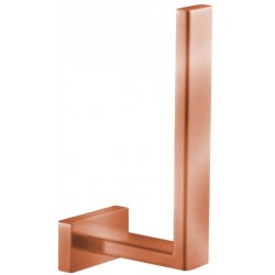 Paper holder vertical material: Brass, color: Pink Gold surface: Brushed Toilet paper holders