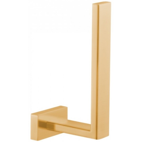 Paper holder vertical material: Brass brass gold, color: Gold surface: Brushed Toilet paper holders