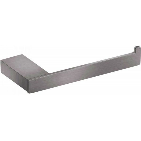 Paper holder no cover material: Brass graphite, 16x7cm, color: Grey surface: Brushed Toilet paper holders