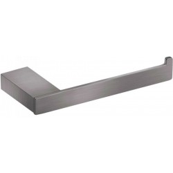 Χαρτοθήκη ανοιχτή από ορείχαλκο graphite, 16x7cm, χρώμα: Γκρι επιφάνεια: Βουρτσισμένη