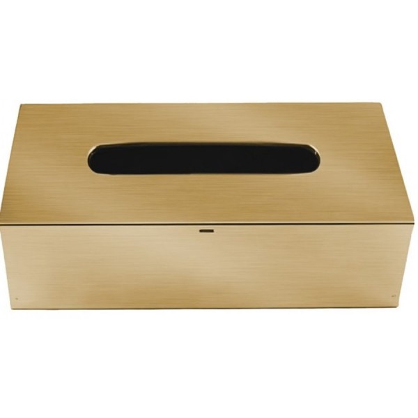 Χαρτομαντηλοθήκη 25x13x8cm bronze mat από ορείχαλκο, χρώμα: Μπρονζέ επιφάνεια: Ματ Χαρτομαντηλοθήκες