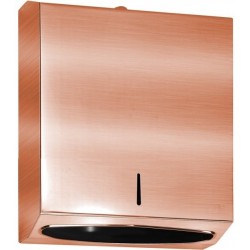 Χαρτομαντηλοθήκη 600 τεμ.copper,29x10x37cm από ορείχαλκο, χρώμα: Ροζ Χρυσό επιφάνεια: Βουρτσισμένη Χαρτομαντηλοθήκες