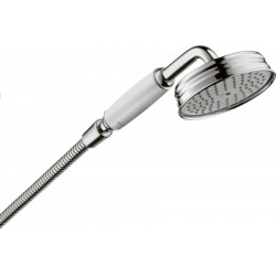 Shower head 1 jet 100, color: Chrome/White surface: Glossy Hand showers