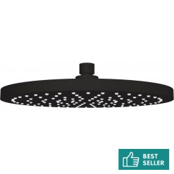 Κεφαλή ντους επίτοιχος τύπος / οροφής 25x25 από ABS 1 ροής Black Matt, χρώμα: Μαύρο επιφάνεια: Ματ Κεφαλές ντους