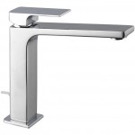 Wash basin tap Deck-mounted L size material: Brass mixer With push-open waste set Y19,5cm, color: Chrome surface: Glossy Deck-mounted Wash basin tap Deck-mounted L size material: Brass mixer With push-open waste set Y19,5cm, color: Chrome surface: Glossy Deck-mounted