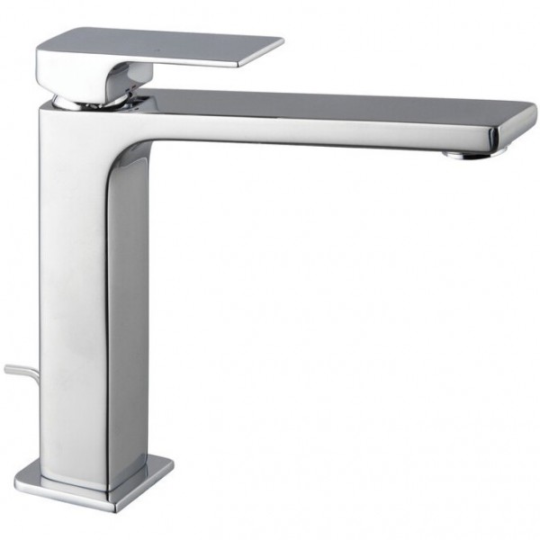 Wash basin tap Deck-mounted L size material: Brass mixer With push-open waste set Y19,5cm, color: Chrome surface: Glossy Deck-mounted Wash basin tap Deck-mounted L size material: Brass mixer With push-open waste set Y19,5cm, color: Chrome surface: Glossy Deck-mounted