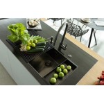 Νεροχύτης ανοξείδωτος 68,5x41 από inox επιφάνεια: Λεία ματ χωρίς πάγκο ένθετος με λεπτό προφίλ (Slim top) / ένθετος με συνεπίπεδο προφίλ (Flushmount) / υποκαθήμενος, 1 γούρνα (72,5x45cm) Anthracite, χρώμα: Γκρι Σκούρο Ανοξείδωτοι Νεροχύτης ανοξείδωτος 68,5x41 από inox επιφάνεια: Λεία ματ χωρίς πάγκο ένθετος με λεπτό προφίλ (Slim top) / ένθετος με συνεπίπεδο προφίλ (Flushmount) / υποκαθήμενος, 1 γούρνα (72,5x45cm) Anthracite, χρώμα: Γκρι Σκούρο Ανοξείδωτοι