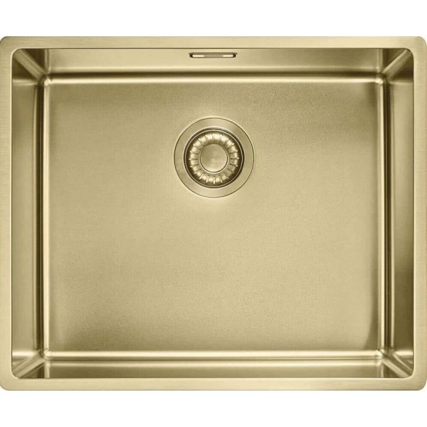 Νεροχύτης ανοξείδωτος 50x41 από inox επιφάνεια: Λεία ματ χωρίς πάγκο ένθετος με λεπτό προφίλ (Slim top) / ένθετος με συνεπίπεδο προφίλ (Flushmount) / υποκαθήμενος, 1 γούρνα (54x45cm) gold, χρώμα: Χρυσό Ανοξείδωτοι Νεροχύτης ανοξείδωτος 50x41 από inox επιφάνεια: Λεία ματ χωρίς πάγκο ένθετος με λεπτό προφίλ (Slim top) / ένθετος με συνεπίπεδο προφίλ (Flushmount) / υποκαθήμενος, 1 γούρνα (54x45cm) gold, χρώμα: Χρυσό Ανοξείδωτοι