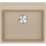 Νεροχύτης γρανιτένιος 56x51 χωρίς πάγκο ένθετος 1 γούρνα Beige (Oatmeal), χρώμα: Μπεζ Γρανιτένιοι