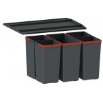 Κάδος απορριμάτων 600-1-4 42lt (1x14lt & 4x7lt) από πλαστικό Κάδοι απορριμμάτων