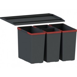 Κάδος απορριμάτων 600-2-2 42lt (2x14lt & 2x7lt) από πλαστικό Κάδοι απορριμμάτων