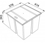 Bucket material: Plastic Waste bins