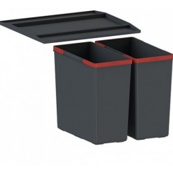 Κάδος απορριμάτων 450-2-0 28lt (2x14lt) από πλαστικό Κάδοι απορριμμάτων