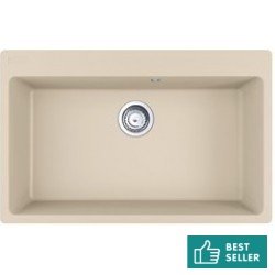 Νεροχύτης γρανιτένιος 78x50 χωρίς πάγκο ένθετος 1 γούρνα coffee, χρώμα: Μπεζ Γρανιτένιοι