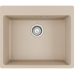 Νεροχύτης γρανιτένιος 59x50 χωρίς πάγκο ένθετος 1 γούρνα beige, χρώμα: Μπεζ Γρανιτένιοι