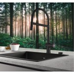 Kitchen tap Deck-mounted material: Brass With Pull-Out Spray 1 jet black matt, color: Black surface: Matt Deck-mounted