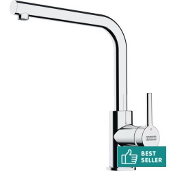 Kitchen tap Deck-mounted material: Brass, color: Chrome surface: Glossy Deck-mounted