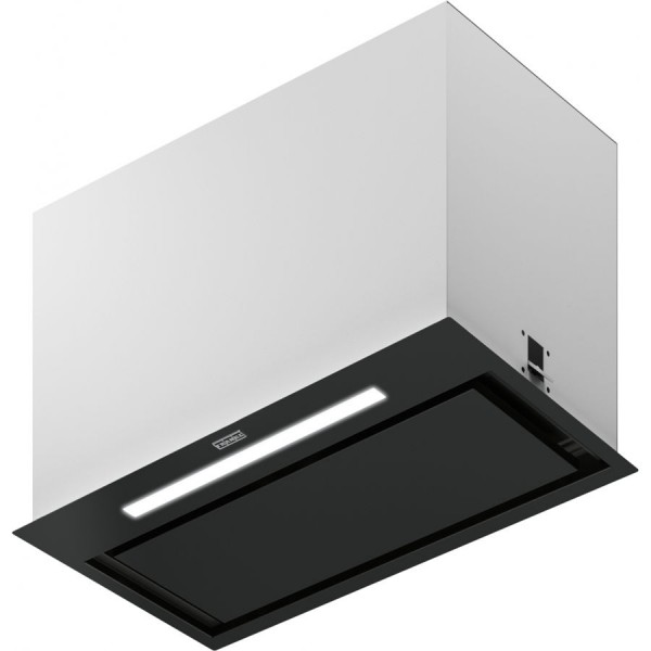 Απορροφητήρας εντοιχιζόμενος απλός 52cm 250 W black matt, χρώμα: Μαύρο Απορροφητήρες εντοιχιζόμενοι