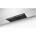 Απορροφητήρας εντοιχιζόμενος απλός 70cm 250 W black matt, χρώμα: Μαύρο Απορροφητήρες εντοιχιζόμενοι