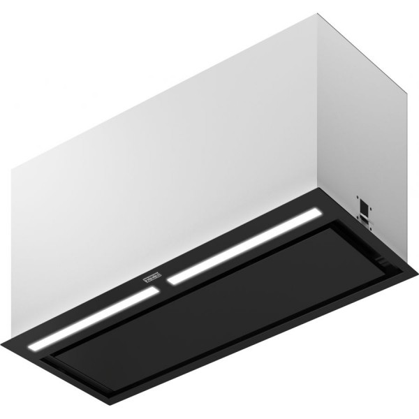 Απορροφητήρας εντοιχιζόμενος απλός 70cm 250 W black matt, χρώμα: Μαύρο Απορροφητήρες εντοιχιζόμενοι